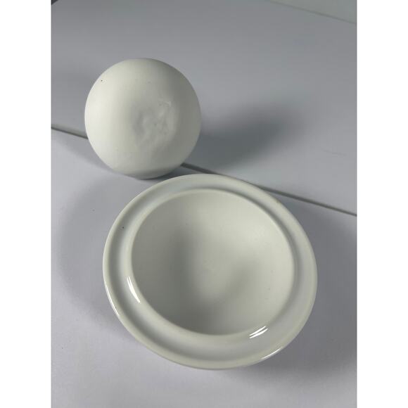 Flying Saucer Porcelain Mortar and Pestle, Small 3” tall x 4” width - Picture 3 of 8